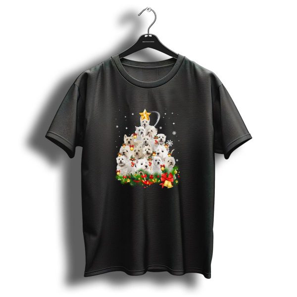 Shih Tzu Christmas Tree X Mas Festive Dogs And Decorations T Shirt 1 t shirt 1