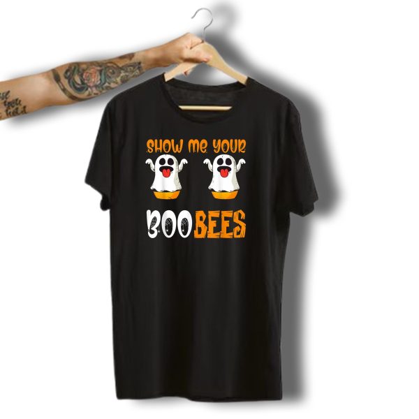 Show Me Your Boo Bees Matching Couples Halloween Ghosts And Bees T Shirt t shirt 1