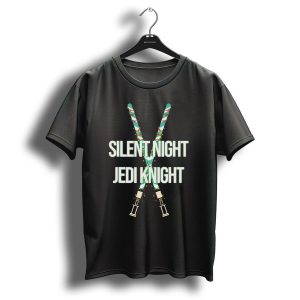 Silent Night Jedi Knight Star Wars Lightsabers Christmas T Shirt