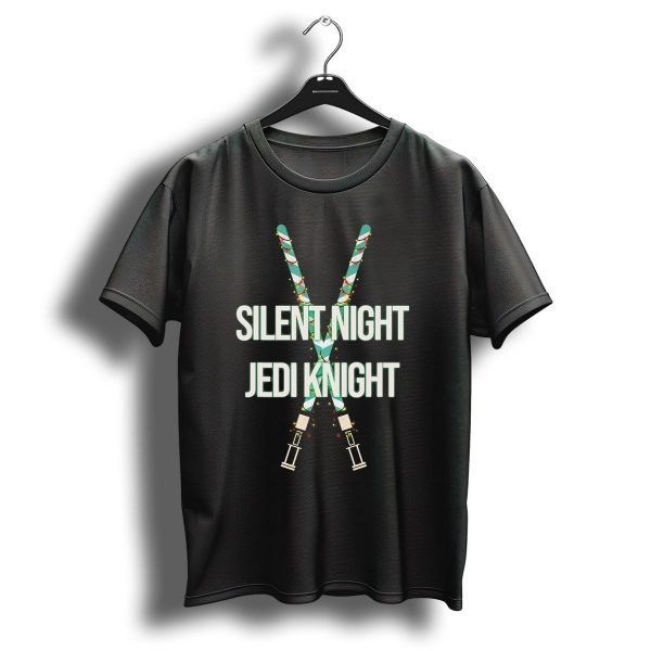 Silent Night Jedi Knight Star Wars Lightsabers Christmas T Shirt 1 t shirt 1