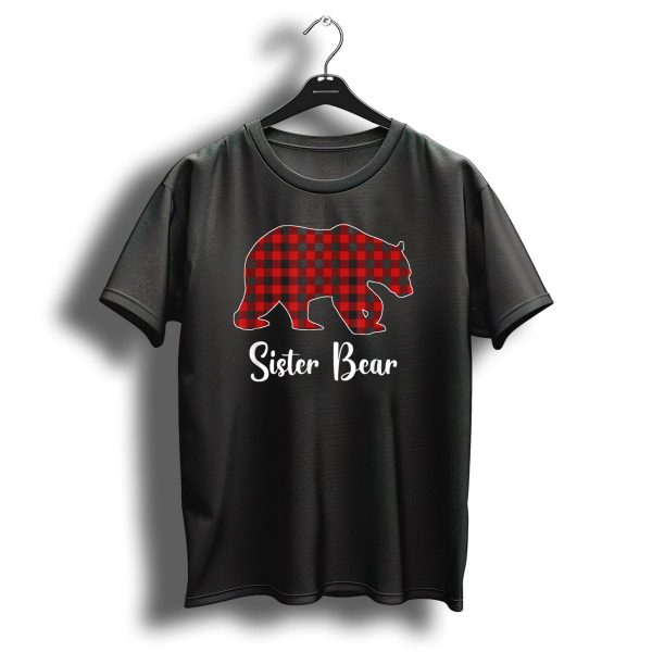 Sister Bear Red Plaid Christmas T Shirt 1 t shirt 1