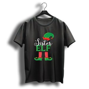 Sister Elf Christmas Family Matching T-Shirt