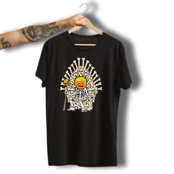 Skeleton Bones Trumpkin Game Of Thrones Throne Halloween Pumpkin Head T Shirt t shirt 1