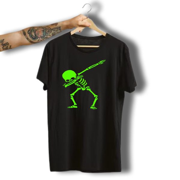 Skeleton Dab Halloween Costume Ideas Glow In The Dark T Shirt 1 t shirt 1