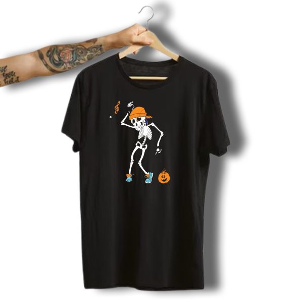 Skeleton Dancing Halloween Party Hip Hop Pumpkin T Shirt t shirt 1