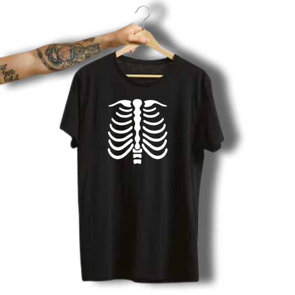 Skeleton Rib Cage X Ray Halloween Costume T Shirt 1 t shirt 1