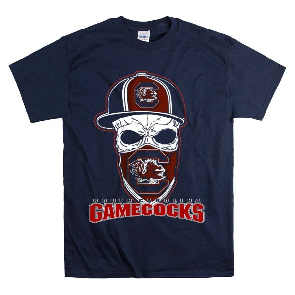 Skull Cap South Carolina Gamecocks T Shirt 1 Navy