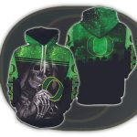 Skull Death Hold Logo Oregon Ducks All-Over Print Hoodie