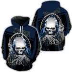Skull Hold Logo Notre Dame Fighting Irish All Over Print Hoodie