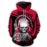 Skull Hold Logo Ohio State Buckeyes All-Over Print Hoodie