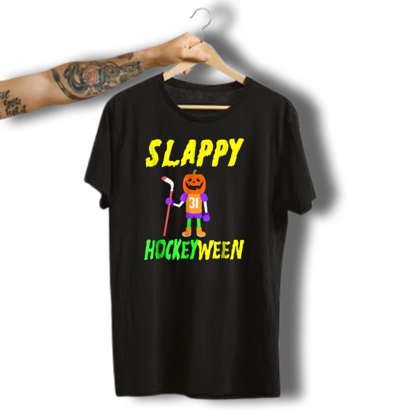 Slappy Hockeyween Funny Halloween Ice Hockey T Shirt t shirt 1