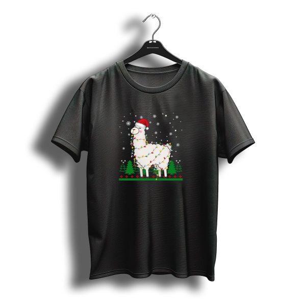 Sloth Santa Llama Ugly Christmas Xmas Knit T Shirt t shirt 1