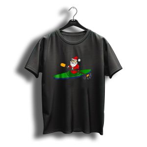 Smileteesxmas Funny Santa Claus Kayaking Christmas T-Shirt