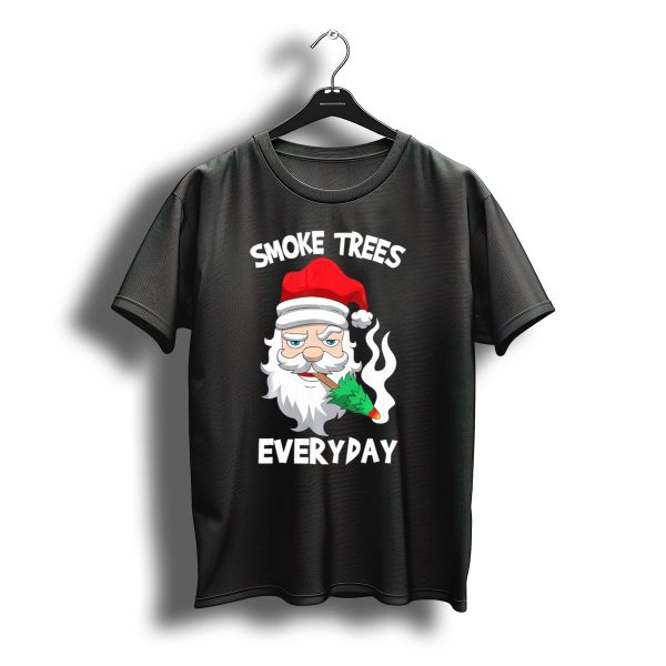Smoke Trees Everyday Santa Claus Smokin Christmas T Shirt t shirt 1