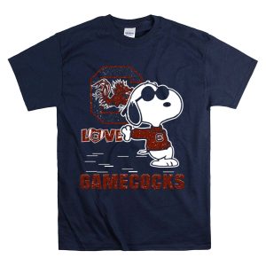 Snoopy Love Gamecocks South Carolina T-Shirt