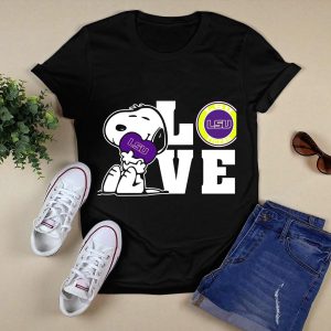 Snoopy Love Lsu Tigers Lsu T-Shirt