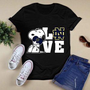 Snoopy Notre Dame Fighting Irish Love Nd T-Shirt