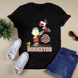 Snoopy Ohio State Buckeyes Football Charlie Woodstock T Shirt