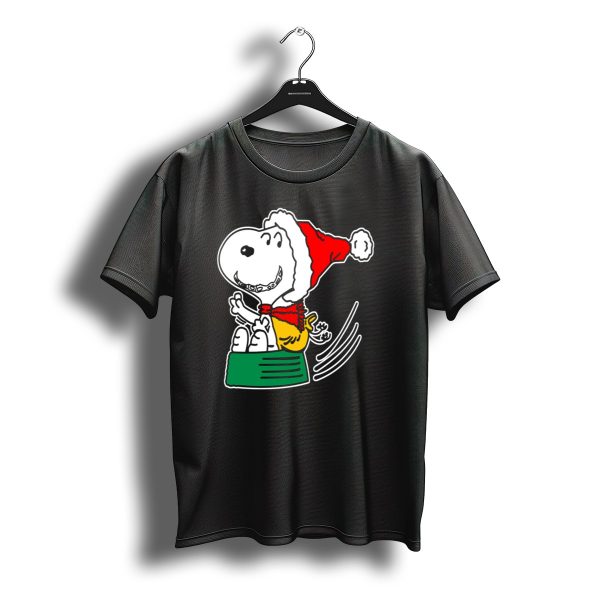 Snoopy Santa Christmas Cheer Peanuts Holiday T Shirt t shirt 1