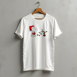 Snoopy Santa Christmas Tree Merry Christmas T-Shirt