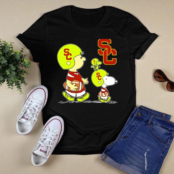 Snoopy USC Trojans Football SC T Shirt 1 1