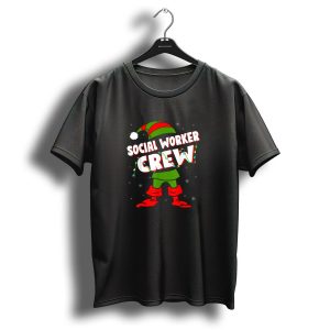 Social Worker Elf Crew Christmas T-Shirt