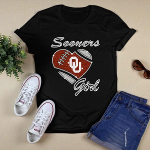 Sooners Girl Ou Football Heart Oklahoma Sooners T-Shirt