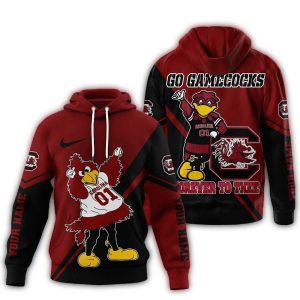 Personalized South Carolina Gamecocks 2025 Duo Color All-Over Print Hoodie