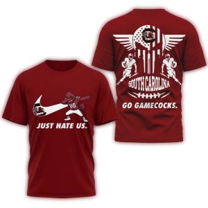 Gamecocks 2025 Just Hate Us All-Over Print T Shirt
