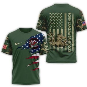 Gamecocks 2025 Veteran All-Over Print T Shirt