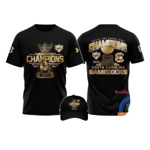 Gamecocks Citrus Bowl Champions Black All-Over Print T Shirt
