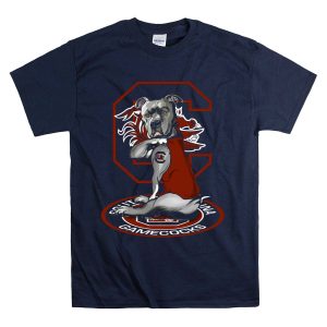 South Carolina Gamecocks Dog With Logo And Mascot T-Shirt