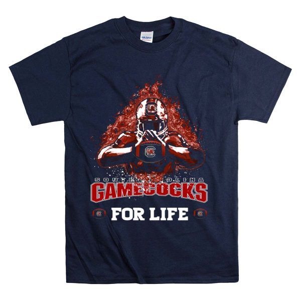 South Carolina Gamecocks Football For Life T Shirt 1 Navy