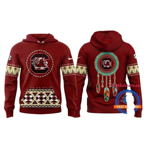 South-Carolina-Gamecocks-Football-Native-American-Heritage-New-Hoodie-Shirt-1 South Carolina Gamecocks Football Native American Heritage New Hoodie Shirt 1
