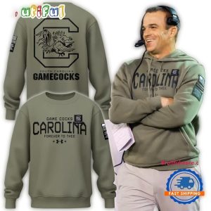 South Carolina Gamecocks Football Thyme Freedom All-Over Print Sweatshirt