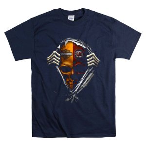 South Carolina Gamecocks Hd Motorcycles Skull T-Shirt