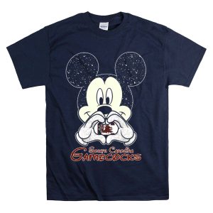 South Carolina Gamecocks Mickey Mouse Heart Hands T-Shirt