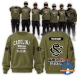 South Carolina Gamecocks Baseball X Salute To Service 2025 All-Over Print Sweatshirt