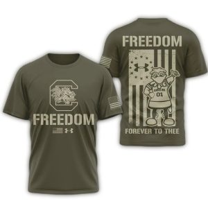 Gamecocks Freedom Under Armour All-Over Print T Shirt