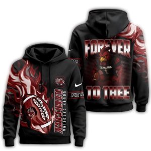Personalized South Carolina Gamecocks Victory Flame All-Over Print Hoodie