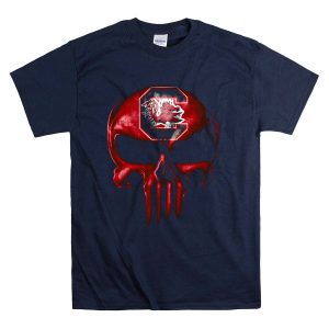South Carolina Gamecocks Skull Logo Design With Team T-Shirt