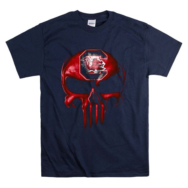 South Carolina Gamecocks Skull Logo Design With Team T Shirt 1 Navy