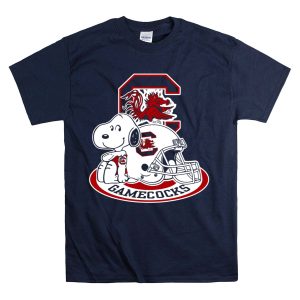 South Carolina Gamecocks Snoopy Football Helmet T-Shirt