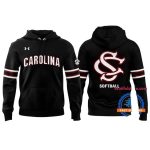 South Carolina Gamecocks Softball 2025 Black All-Over Print Hoodie