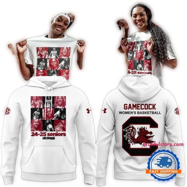 South Carolina Gamecocks Special 24 25 Seniors Womens Basketball Hoodie 1
