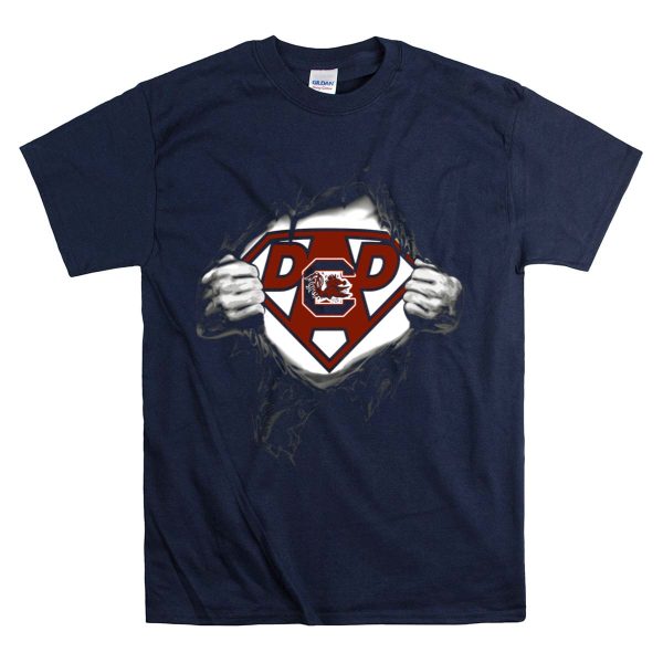 South Carolina Gamecocks Super Dad T Shirt 1 Navy