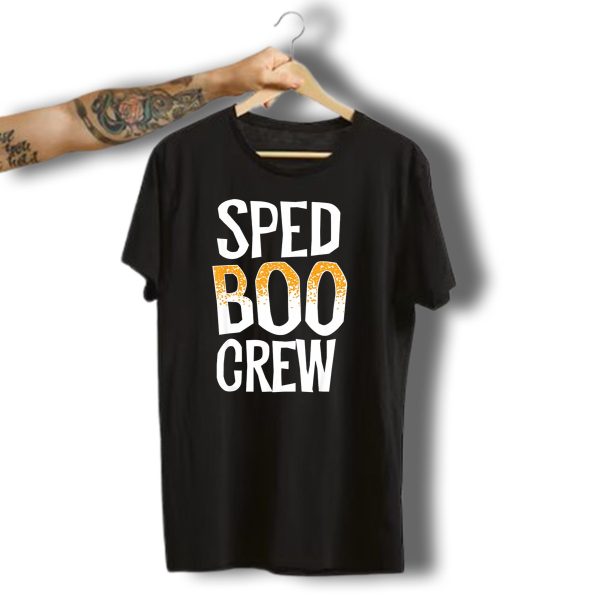Sped Boo Crew Teacher Special Education Halloween Spirit T Shirt t shirt 1