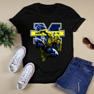 Spiderman Michigan Wolverines Shirt