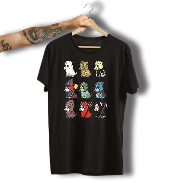 Spooky Boxer Dog Halloween Costumes Ghost Mummy Zombie Witch T Shirt t shirt 1