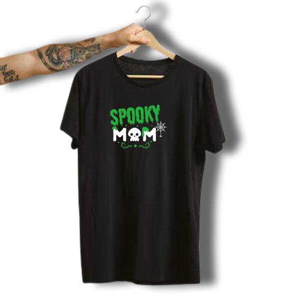 Spooky Mom Skull Web Funny Halloween T Shirt t shirt 1